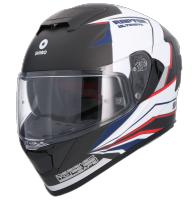 CASCO SHIRO RAPTOR ULTIMATE NEGRO MATE BLANCO - details 1