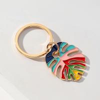 Llavero Enamel Multicolor Tortuga Arcoíris Llave De Hoja Para Hombres Y Mujeres Boho Fresh Foliage Plant Llavero De Coche Airpods Bolsa - details 3