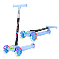 Scooter infantil scooter de tres ruedas con ruedas flash scooter infantil de 3 a 12 años con altura ajustable scooter infantil plegable - details 1