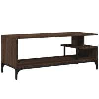vidaXL Mueble de TV madera de ingeniería acero 102x40x41 cm, Mueble de Salon, Mueble TV, Mueble TV salon, Mesa de TV, Mueble tele - details 3