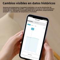 Sensor De Temperatura Y Humedad Inteligente WiFi Con Pantalla LCD Para Interior Detector De Temperatura Y Humedad Compatible Con Alexa Google - details 5