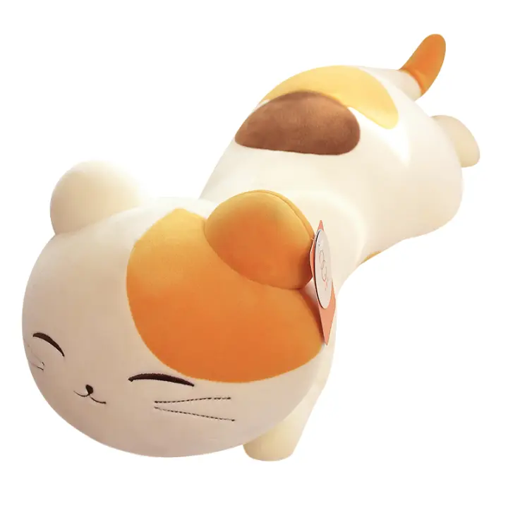 Nueva Peluche Kawaii De Gato Para Dormir Almohada De Peluche Para Niñas Regalo De Cumpleaños Cartoon Suave Suave Para Niños Y Adultos - 1