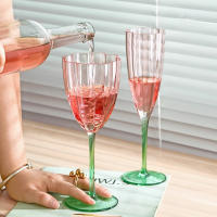 Vajilla De Vino Talla Alta Nueva Petal Rojo Cristal Ecológico Sensación Premium Vino Tinto Champagne Moderno Simplicidad 301-400ml - details 1