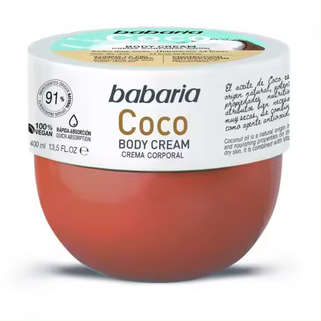 BABARIA BODY CREAM COCO 400 ML - 1