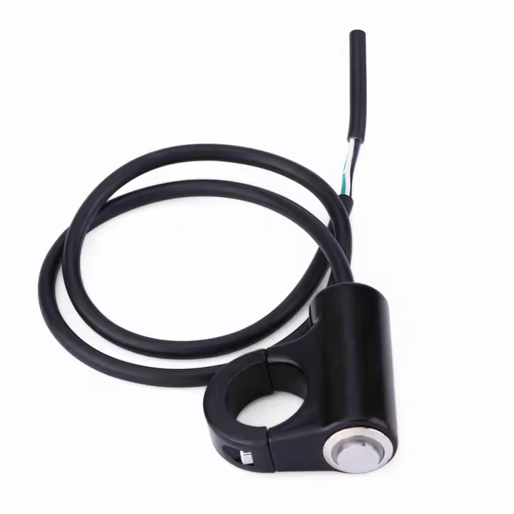 Botón De Pulsación Con Indicador Para Manillar De Motocicleta 22mm Switch ON/OFF Para Faros Freno Luz De Nebulosa - 1