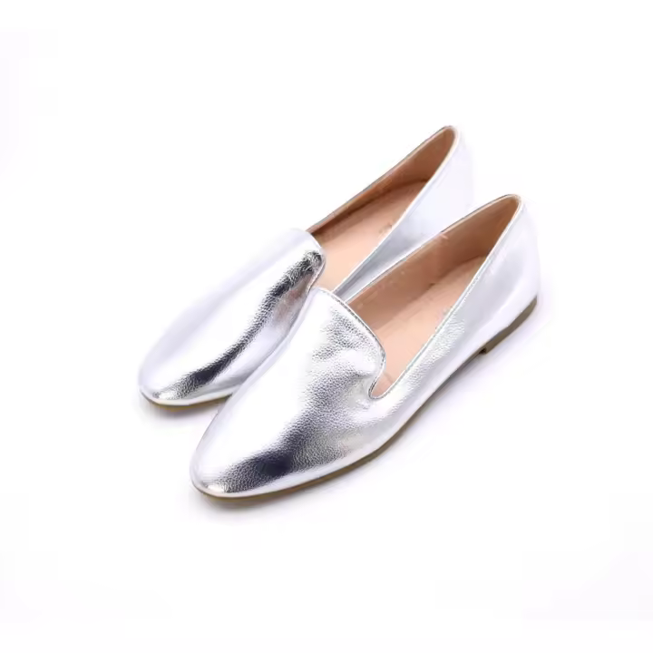 Calzados Soraia - Mocasines Planos de Mujer - Estilo Casual 2023 - Color Metalizado - 1