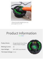 Dragonhawk round Power LCD Dual Mini Máquina De Tatuaje Suministros De Tatuaje Accesorios Fuente De Alimentación Para Tatuaje - details 6