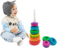 Torre De Arcoíris Giratoria Para Bebés Juguete Educativo Montessori Torre De Pila Giratoria Sensorial Regalo Para Niños Y Niñas Edad 1-6 Años - details 2