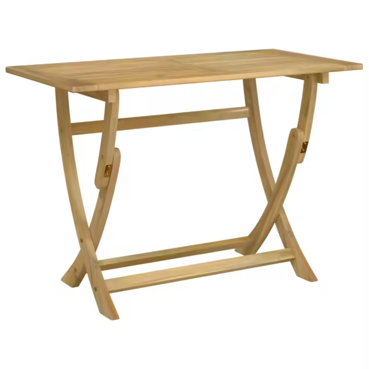 Mesa de Jardín plegable Madera maciza de Acacia 110x55x75 cm - 1