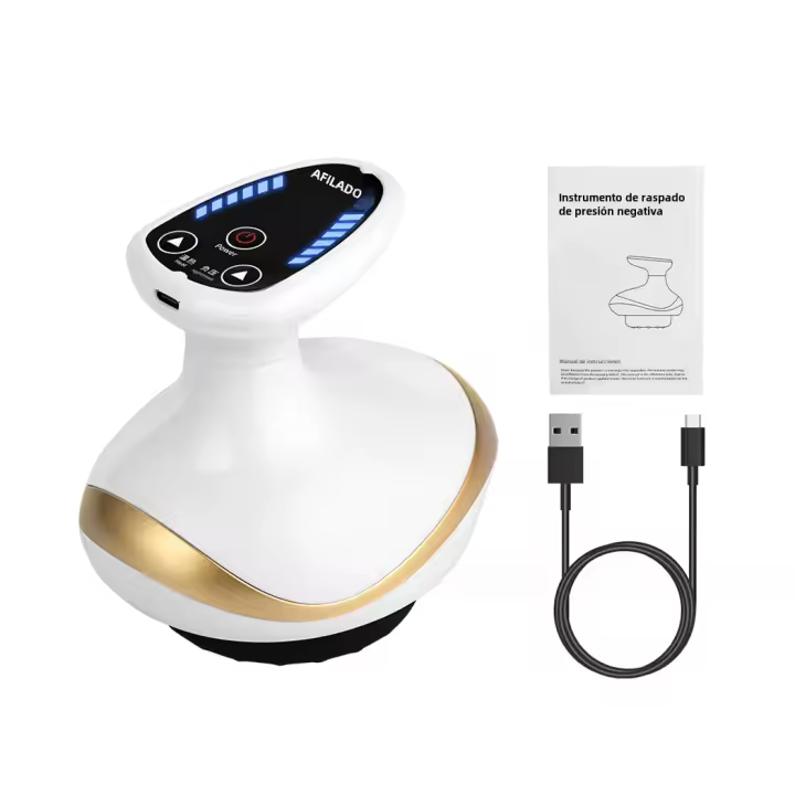 Masajeador EMS Eléctrico De Cuerpo Con Ventosa Y Guasha Calentamiento IR Quemagrasa Y Adelgazante Pantalla LCD Para Relajación Corporal - 1