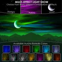 Lámpara Proyector De Aurora Nórdica Galaxia Luna Estrella Luz Nocturna Decoración Para Dormitorio Y Hogar Regalos Forma FÁIRY Fuente De Luz LED Pilas Incluidas - details 0