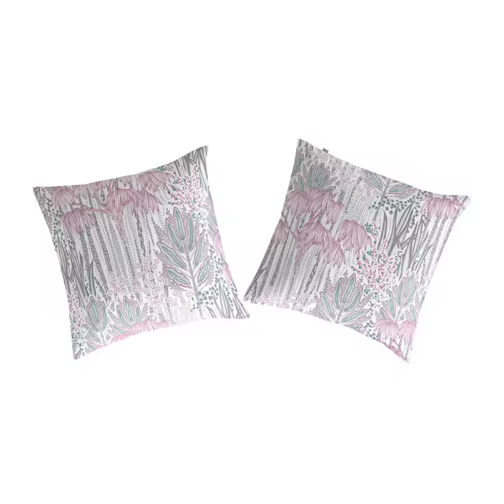NAF NAF - 2 fundas de almohada 100% algodón  CAREUS 65x65 cm  - rosa - 1
