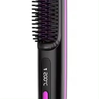 Cepillo alisador portátil Numoya Go Brush Pro, cepillo alisador portátil Numoya GoBrush Pro para peinados rápidos y elegantes en cualquier lugar (blanco) - 1