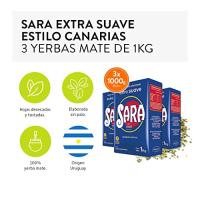 Sara Azul Pack de 3 Kilos de Yerba Mate Suave - Qumir - details 1