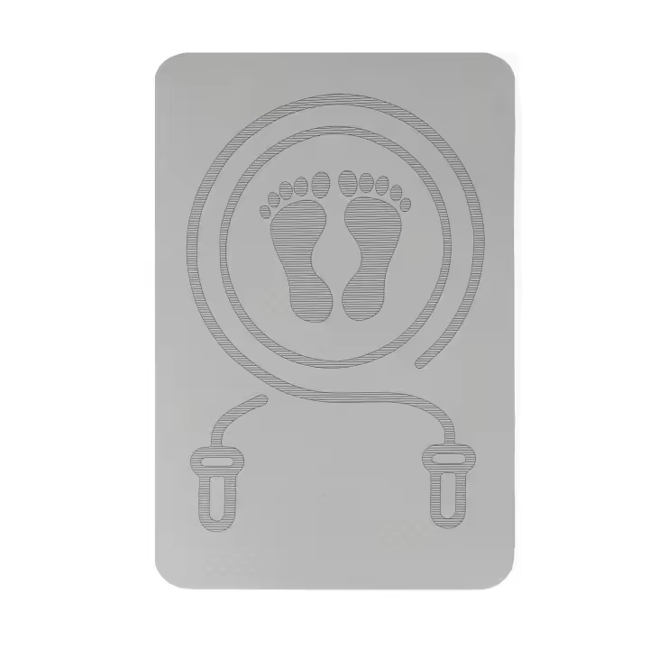 Non Slip Jump Rope Mat 40x60cm Tpe Fitness Exercise Mat For Shock Absorption And Yoga - 1