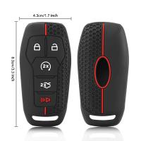 Cubierta De Llavero De Silicona Para Ford Fusion Mondeo Mustang F-150 Explorer Edge 2015-2019 Estilo De Coche Protección De Cerradura Fob - details 7