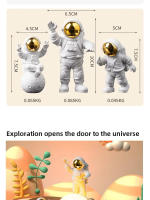 Ornamentos De Astronauta Para Luces De Luna Resina Figura De Estatua Para Decoración De Oficina Y Hogar Regalos Para Niños En Navidad - details 3