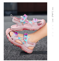 Sandalias De Verano Para Niñas Antideslizantes Transpirables Con Suela Deporte Suave Bajo Colisión Prevenido Ligero Para Playa - details 2