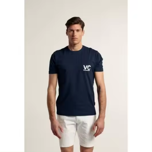 Camiseta bolsillo Valecuatro azul marino - 1