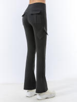 Pantalones De Yoga Para Mujer Con Multípocket Fitness Estilo De Moda Cintura Elástica Terciopelo De Pêche Terciopelo De Pêche Estirable Terciopelo De Pêche Terciopelo De Pêche Ajustado Para Primavera - details 8