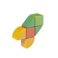 GEOMAG - Magicube Magnetics Building blocks 3 Shapes - SWISS MADRE 6 PCS - Starter Set - details 1
