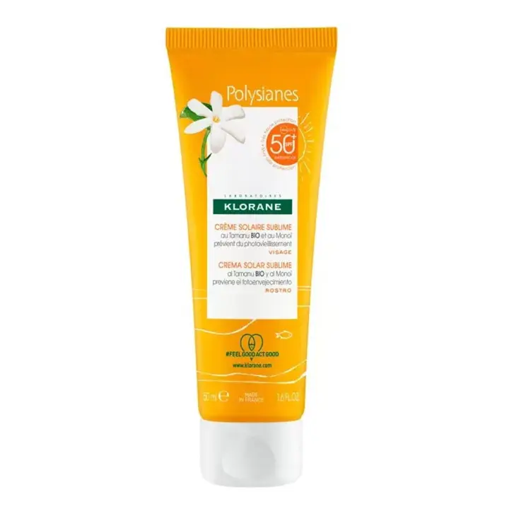 Klorane Polysianes Crema Solar Cara SPF50 50ml - 1
