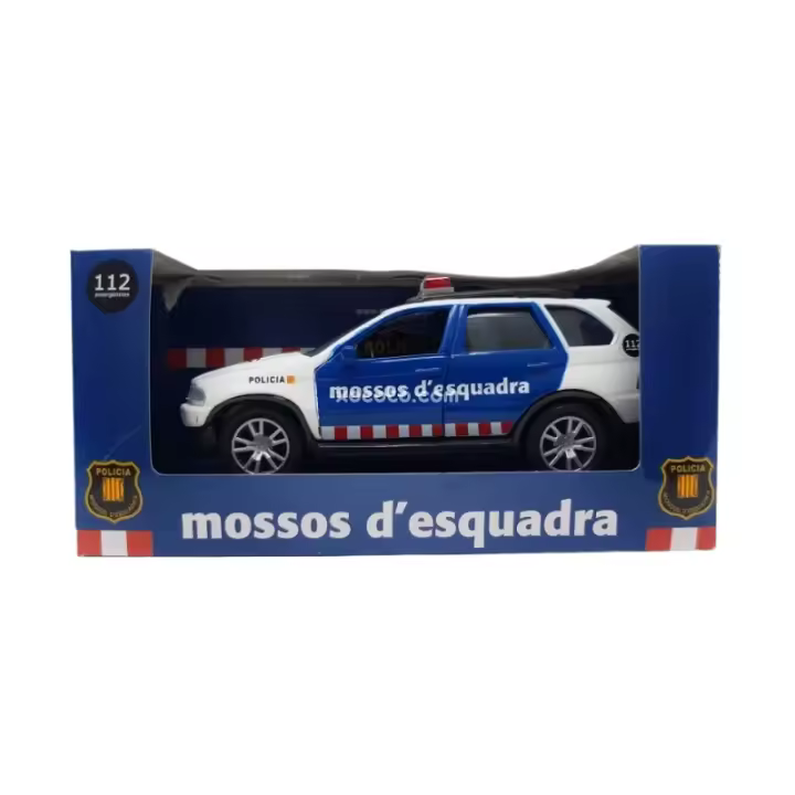 Coche Todoterreno Mossos D'Esquadra Metálico - Maqueta de vehíclo en miniatura, metálico, puertas abatibles - Escala 1:35 - xocoto - 1
