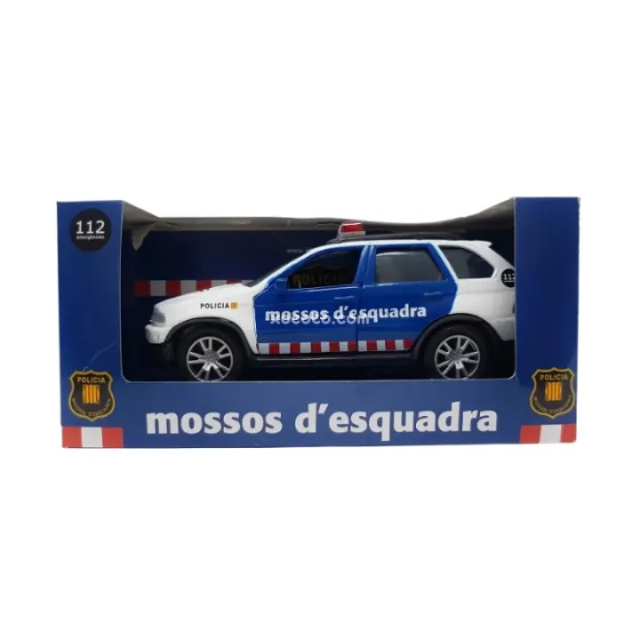 Coche Todoterreno Mossos D'Esquadra Metálico - Maqueta de vehíclo en miniatura, metálico, puertas abatibles - Escala 1:35 - xocoto - 1