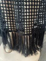 Vestido Midi Bodycon De Encaje Con Borlas Y Manga Larga Para Mujer Estilo Playa Fashion Hollow out Y Abertura Lateral Alta - details 31