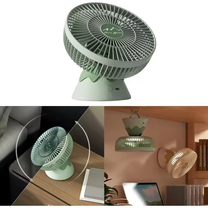 Ventilador de techo LED portátil para camping, recargable, para Tienda de campaña, para acampada y senderismo, 1200 mAh - 1