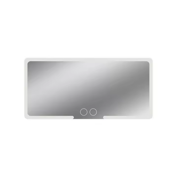 Espejo De Visera De Coche HD Con LED Y Pantalla Táctil Ajustable Y Luz Dimmable USB Recargable Dos Colores Espejo De Maquillaje Para Interior Del Automóvil - 1