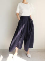 Falda Midi A-Line Elegante De Cintura Alta Para Mujer REALEFT Con Bolsillos Estilo Coreano Casual Suelta Y Solidaria Con Cinturón - details 37
