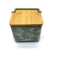 PLUSHOME  Salero de Cocina de Cerámica con Tapa Diseños Originales.tamaño 12x12x11cm. - details 9