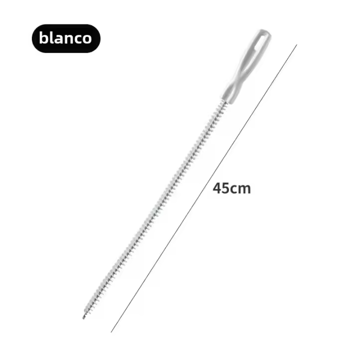 Cepillo De Limpieza Para Baño Y Cocina Flexible Plástico Eco-amigable Para Eliminar Pelos Y Limpieza De Tuberías Tamaño 45/71 Cm - 1
