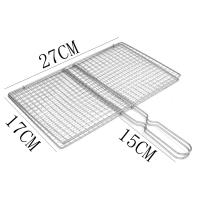 Cesta De Barbacoa Red Grill BBQ Para Carne Pescado Vegetales Resistentes Al Calor Hierro Electroplated Color Plateado - details 2