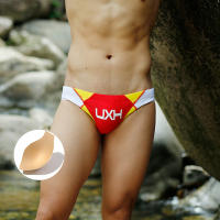Bragas De Natación Para Hombre Traje De Baño Push-up Sexy Surf Soft G-String Bikini Verano Ropa Deportiva De Poliéster Y Spandex - details 22