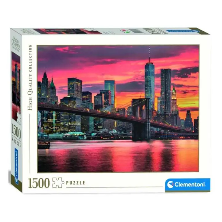 Puzzle 1500 piezas Rio del Este al Anochecer Manhattan Clementoni - 1