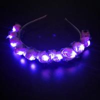 Diadema LED Para Niñas Brillo Cabeza Floral Coronación Neón Fiesta Regalo Boda Cumpleaños Luminoso Festival 10/20/30Pcs - details 12