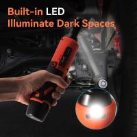 Llave de impacto eléctrica con 2 baterías de 1500 mAh, 60 Nm, 280 RPM para reparación de automóviles, neumáticos de coche y aflojamiento de tuercas de ruedas. - details 2