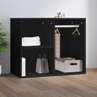 vidaXL Mueble vestidor madera ingeniería roble artesanal 80x40x65 cm en color Roble artisan/Madera antigua/Gris hormigón y más | almacenamiento funcional diseño moderno para baño dormitorio sala - details 7
