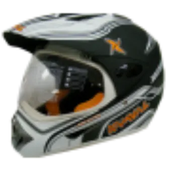 CASCO OFF ROAD KAMVAL HK2 Negro / Blanco - 1