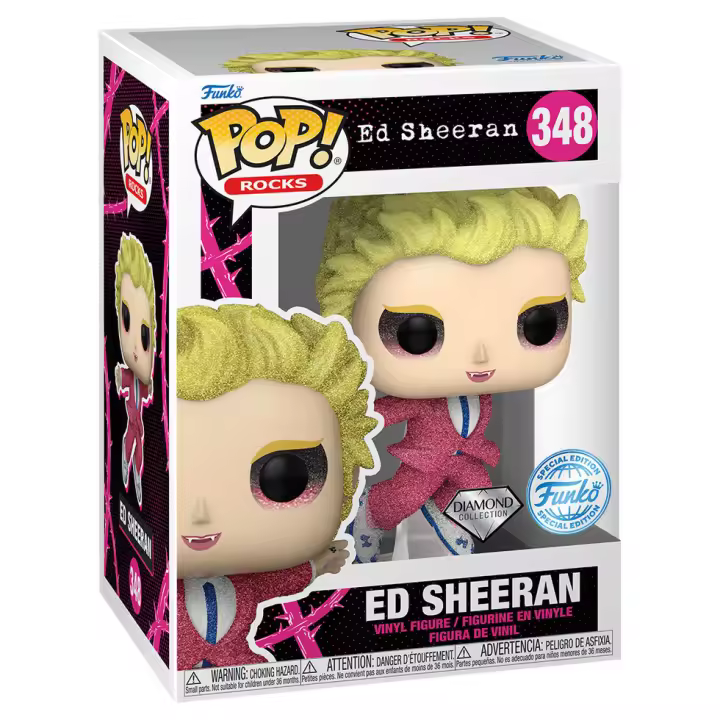 Figura Pop Rocks Ed Sheeran Exclusive-Figura de Vinilo Coleccionable - Idea de Regalo- Mercancia Oficial - Juguetes para Niños y Adultos - Movies Fans - Muñeco para Coleccionistas y Exposición - 1