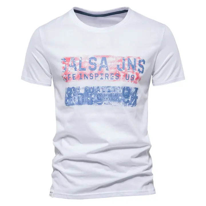 Camiseta estampada de nueva tendencia de verano para hombre, camiseta de media manga para hombre - 1