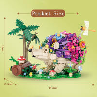 Juego De Construcción Creativo 2024 Con Plantas Y Erizos Bloques De Construcción DIY MOC Modelo Animal Para Niños Juguete De Puzzle De Artesanía Para Festivales - details 9