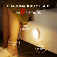 Lámpara Nocturna Inalámbrica Con Sensor De Movimiento 8LED Para Dormitorio Decoración De Pared Escalera Armario Closet Luz De Lectura - details 5