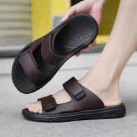 Sandalias De Hombre Verano Casual Playa Exterior Retro Cómodas Cuero Flip Flops Tipo De Sandalias Básicas Estilo Clásico - details 4