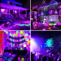Luz Negra UV 30W/60W Con Enchufe EU/US/UK IP66 Para Escenario Efecto De Luz Ultravioleta Para Halloween Xmas Danza Disco Fiesta - details 11