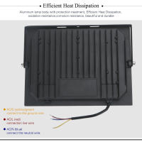 Lámpara De Inundación LED 200W Para Exteriores Con Vidrio Templado Luz De Proyector LED IP66 Impermeable Para Jardín Y Garage 220V - details 8