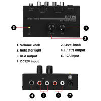 Mezclador De Línea Mini Depusheng DX400 De Cuatro Canales Con Bajo Ruido Ultra Elevado Suministro De Energía DC5V Operación Fácil Para Grabación De Áudio - details 1