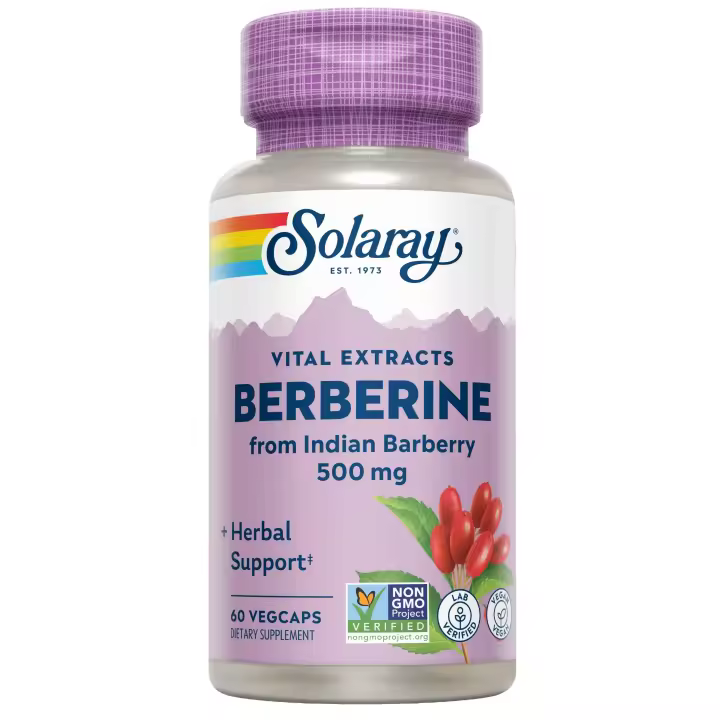 SOLARAY BERBERINE 500MG 60 CAPSULAS - 1